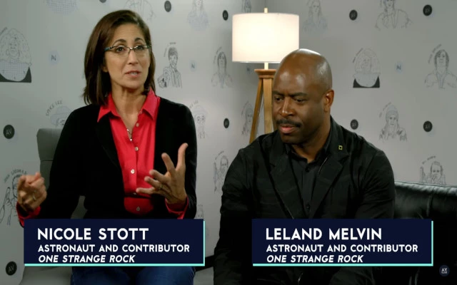 Astronauts - Nicole Stott and Leland Melvin